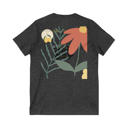 T-shirt Col V Inspirant, Vêtement Décontracté, T-shirt Graphique, Nouveau Jour, Motivation Quotidienne, Unisexe, Cadeau Parfait