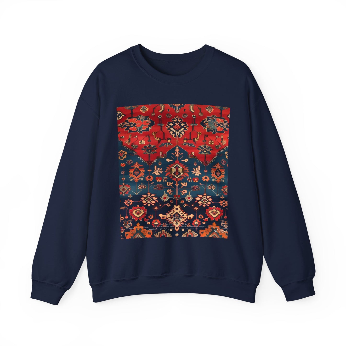 Sweat-shirt Col Rond d'Inspiration Bohème – Style Vintage Confortable, Superposition Unisexe, Mode Automne, Parfait pour les Sorties Décontractées, Cadeau pour les Amateurs d'Art