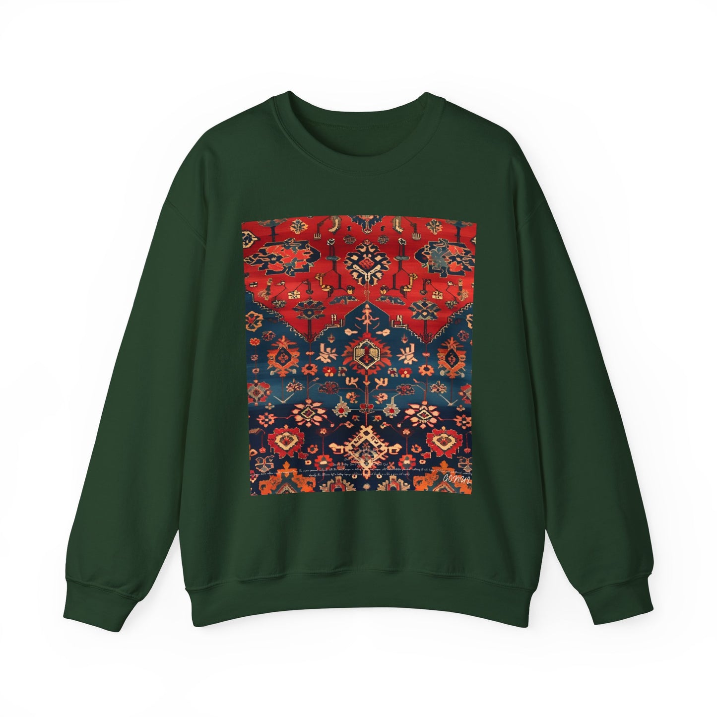 Sweat-shirt Col Rond d'Inspiration Bohème – Style Vintage Confortable, Superposition Unisexe, Mode Automne, Parfait pour les Sorties Décontractées, Cadeau pour les Amateurs d'Art