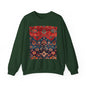 Sweat-shirt Col Rond d'Inspiration Bohème – Style Vintage Confortable, Superposition Unisexe, Mode Automne, Parfait pour les Sorties Décontractées, Cadeau pour les Amateurs d'Art