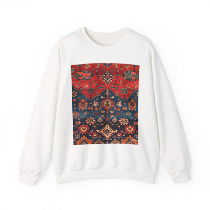 Sweat-shirt Col Rond d'Inspiration Bohème – Style Vintage Confortable, Superposition Unisexe, Mode Automne, Parfait pour les Sorties Décontractées, Cadeau pour les Amateurs d'Art