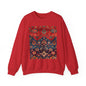 Sweat-shirt Col Rond d'Inspiration Bohème – Style Vintage Confortable, Superposition Unisexe, Mode Automne, Parfait pour les Sorties Décontractées, Cadeau pour les Amateurs d'Art