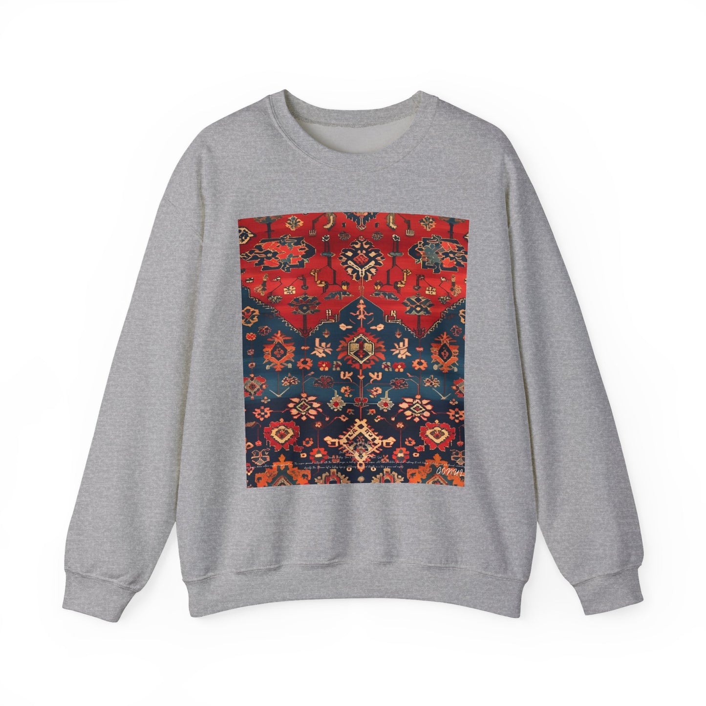 Sweat-shirt Col Rond d'Inspiration Bohème – Style Vintage Confortable, Superposition Unisexe, Mode Automne, Parfait pour les Sorties Décontractées, Cadeau pour les Amateurs d'Art