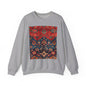 Sweat-shirt Col Rond d'Inspiration Bohème – Style Vintage Confortable, Superposition Unisexe, Mode Automne, Parfait pour les Sorties Décontractées, Cadeau pour les Amateurs d'Art