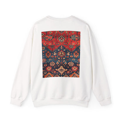 Sweat-shirt Col Rond d'Inspiration Bohème – Style Vintage Confortable, Superposition Unisexe, Mode Automne, Parfait pour les Sorties Décontractées, Cadeau pour les Amateurs d'Art