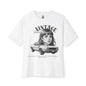 T-Shirt Vintage Oversize Unisexe, Tee-Shirt Graphique Rétro Automobile, Vêtement Décontracté Stylé, Cadeau Unique pour Passionnés d'Auto