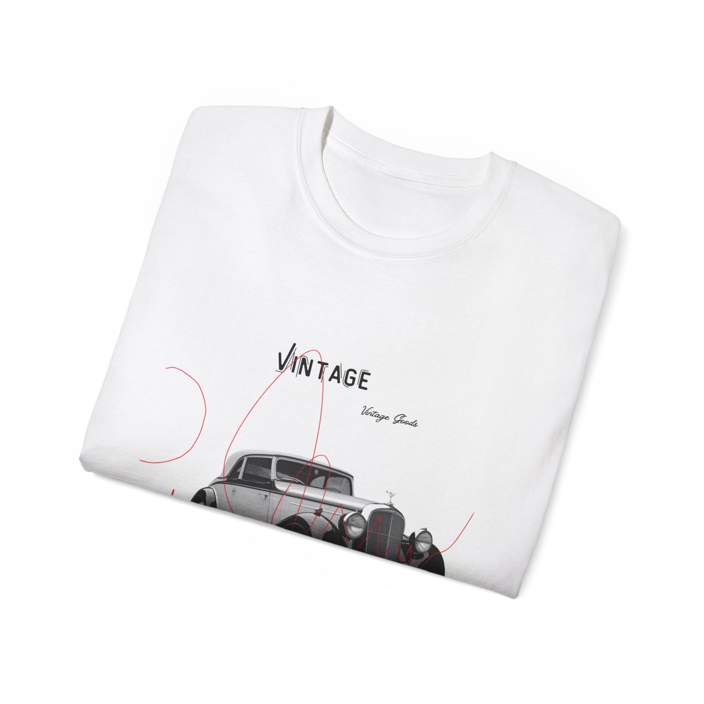 Vintage T-Shirt Unisexe Voiture Vintage, Style Rétro pour Passionnés d'Automobile, Cadeau Parfait pour Papa, Vêtement Décontracté, Mode Estivale