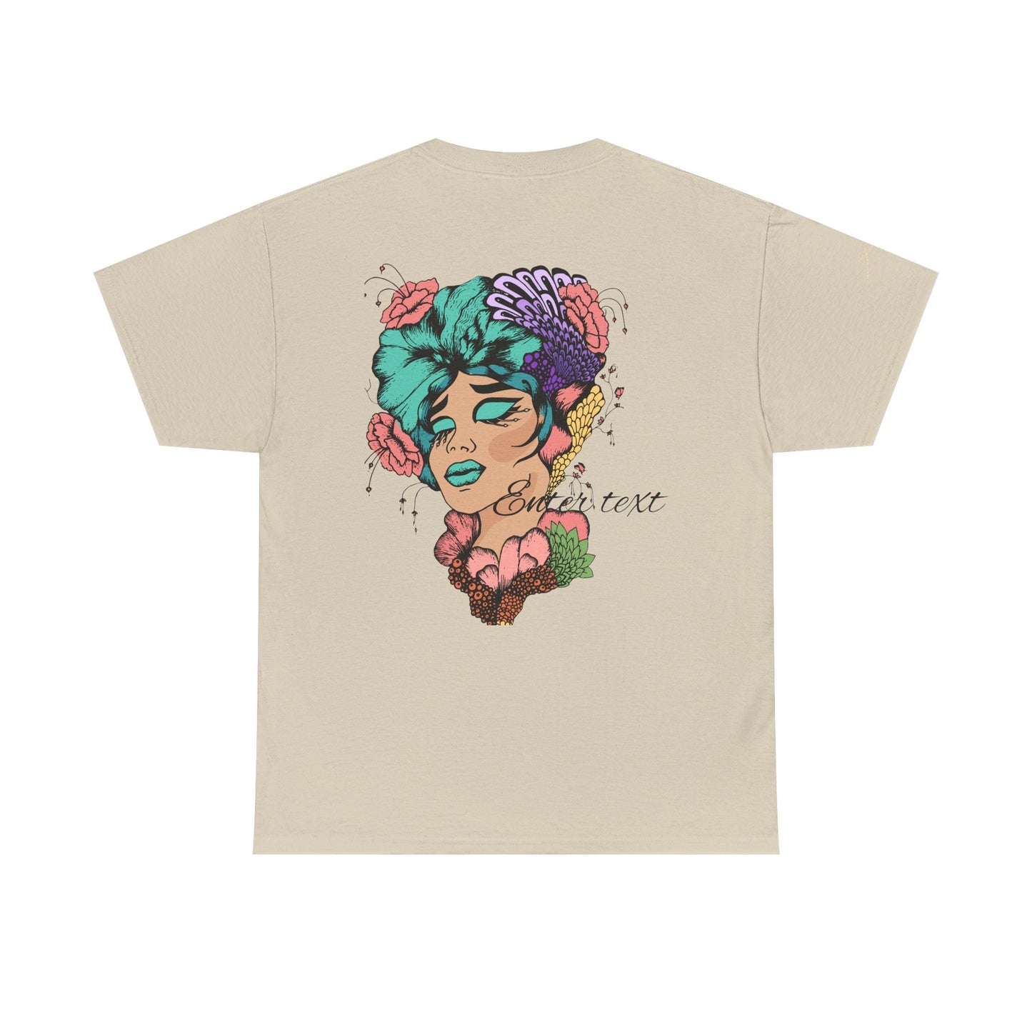 Floral Art Unisex Tee - Boho Vibes, Gift for Her, Botanical T-shirt, Casual Wear, Fashion Statement Top, Unique Graphic Shirt