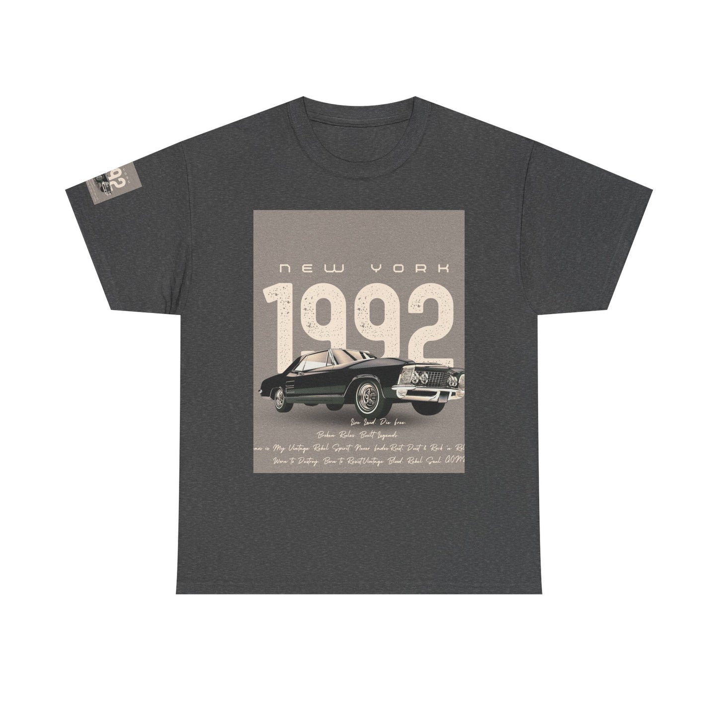 T-Shirt Unisexe en Coton Épais, Vêtement Décontracté Confortable, Cadeau d'Anniversaire, Style Relaxé, Tissu de Qualité