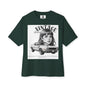 T-Shirt Vintage Oversize Unisexe, Tee-Shirt Graphique Rétro Automobile, Vêtement Décontracté Stylé, Cadeau Unique pour Passionnés d'Auto