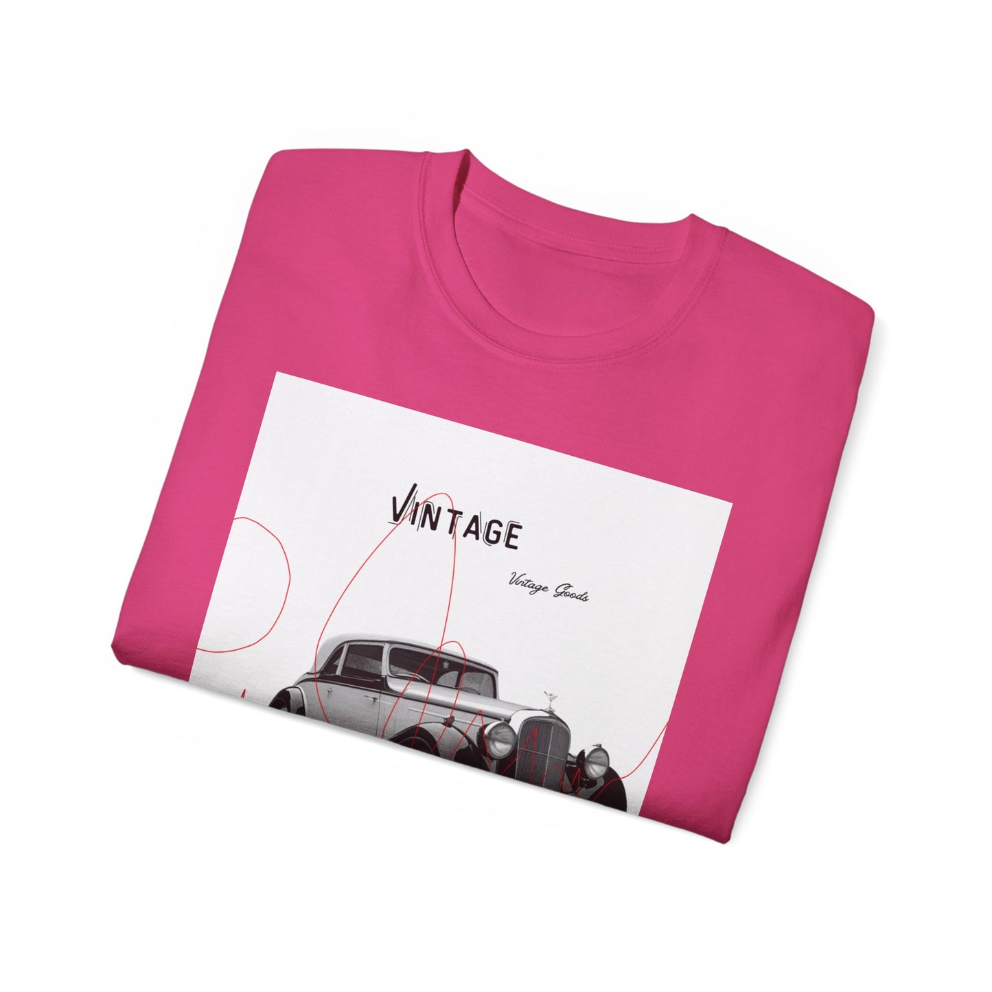 Vintage T-Shirt Unisexe Voiture Vintage, Style Rétro pour Passionnés d'Automobile, Cadeau Parfait pour Papa, Vêtement Décontracté, Mode Estivale