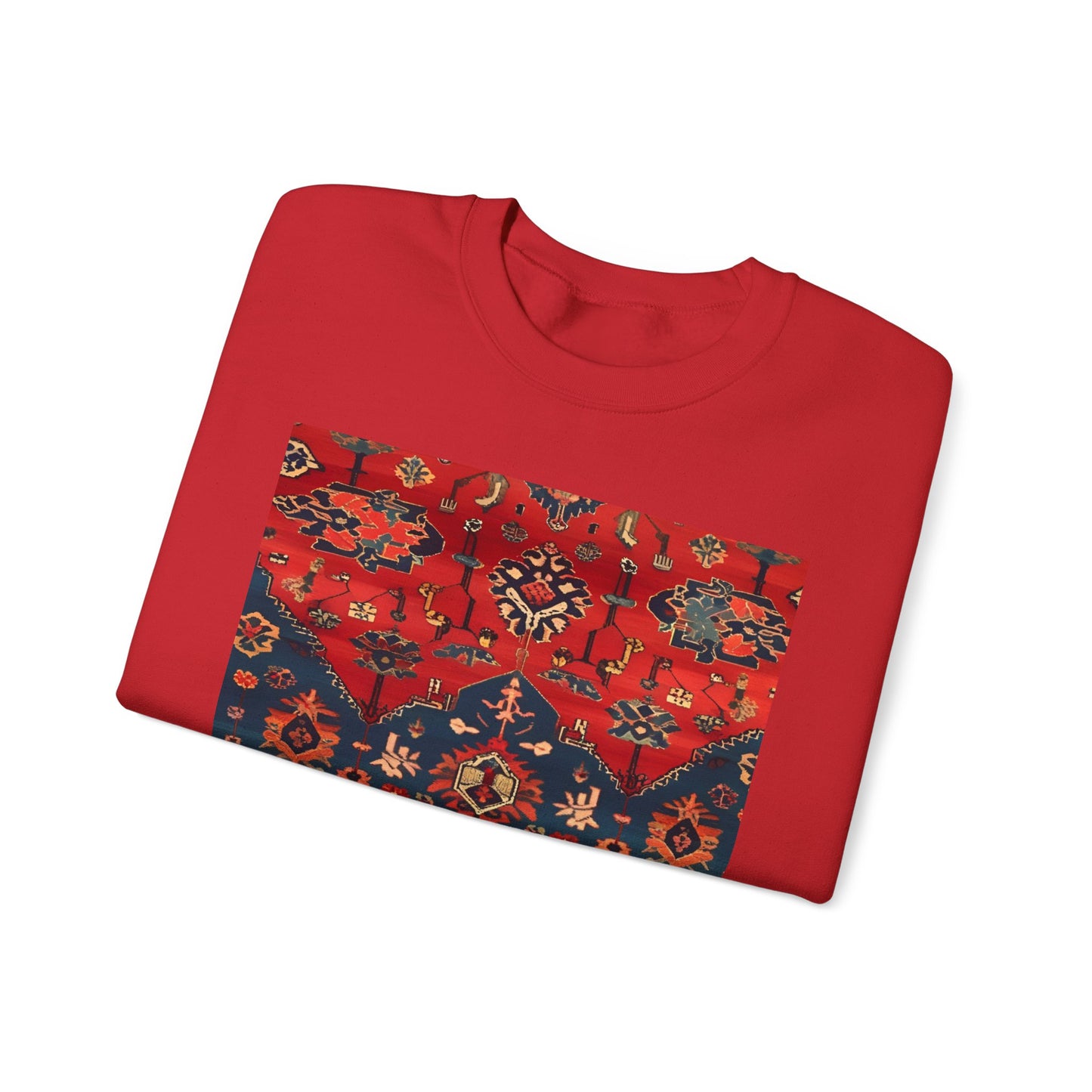 Sweat-shirt Col Rond d'Inspiration Bohème – Style Vintage Confortable, Superposition Unisexe, Mode Automne, Parfait pour les Sorties Décontractées, Cadeau pour les Amateurs d'Art