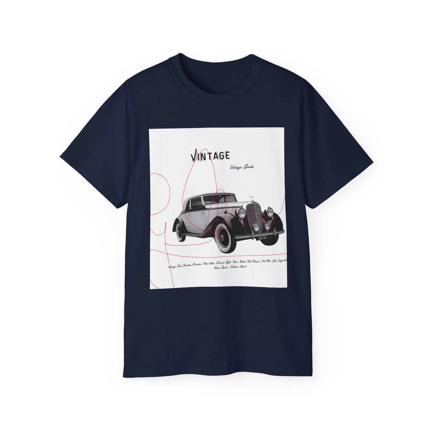 Vintage T-Shirt Unisexe Voiture Vintage, Style Rétro pour Passionnés d'Automobile, Cadeau Parfait pour Papa, Vêtement Décontracté, Mode Estivale