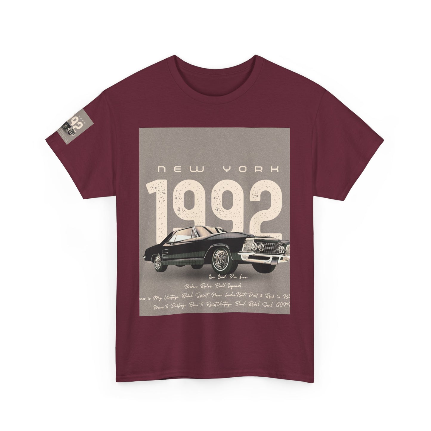T-Shirt Unisexe en Coton Épais, Vêtement Décontracté Confortable, Cadeau d'Anniversaire, Style Relaxé, Tissu de Qualité