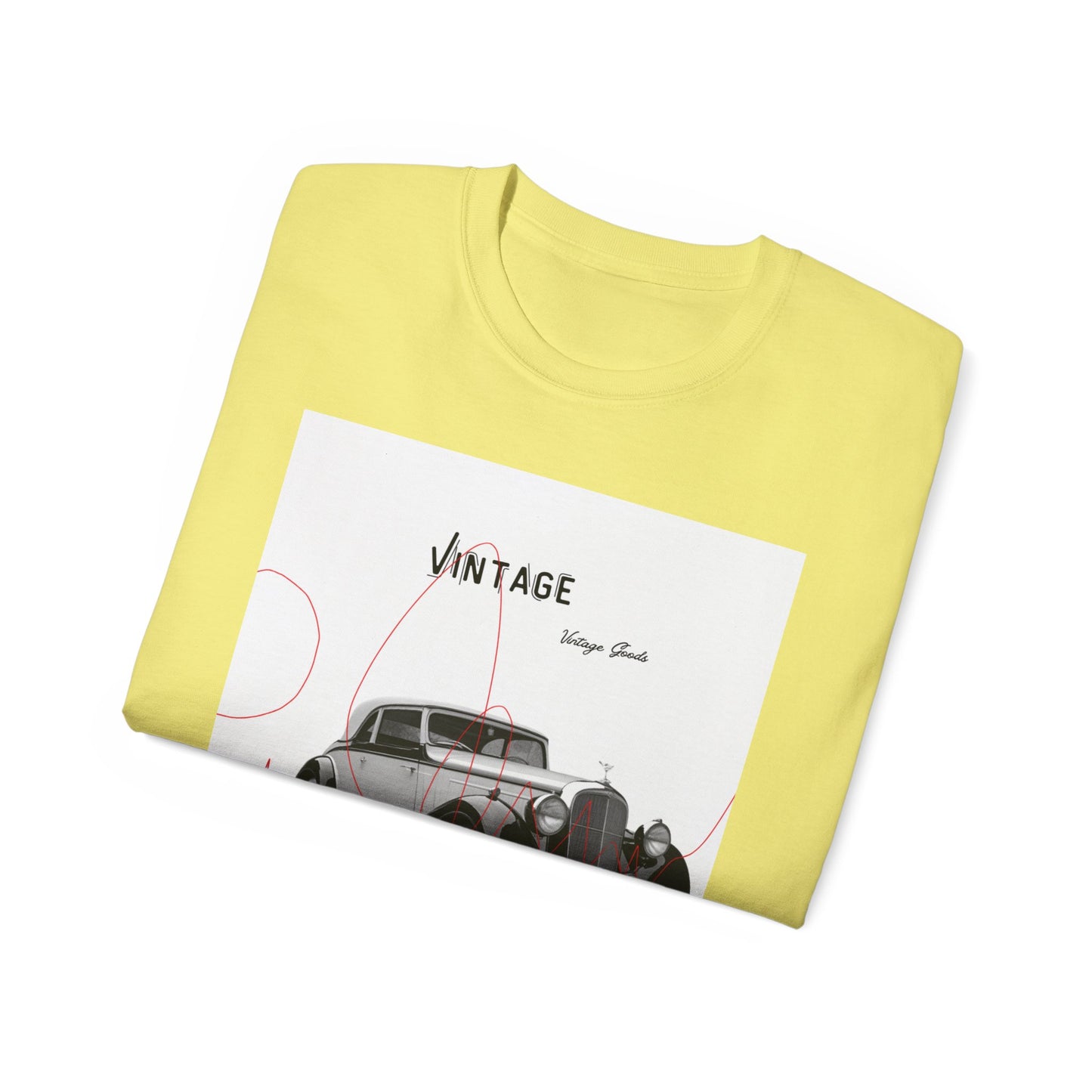 Vintage T-Shirt Unisexe Voiture Vintage, Style Rétro pour Passionnés d'Automobile, Cadeau Parfait pour Papa, Vêtement Décontracté, Mode Estivale
