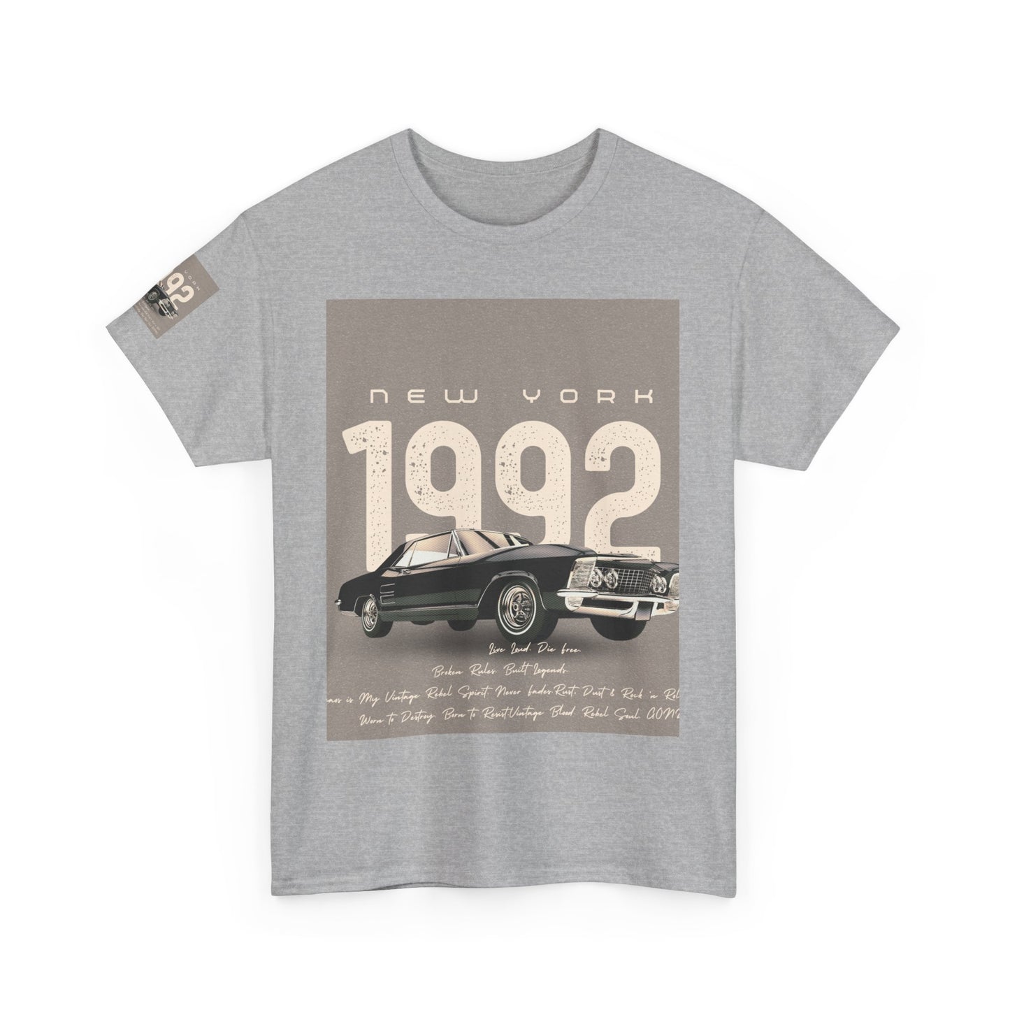 T-Shirt Unisexe en Coton Épais, Vêtement Décontracté Confortable, Cadeau d'Anniversaire, Style Relaxé, Tissu de Qualité