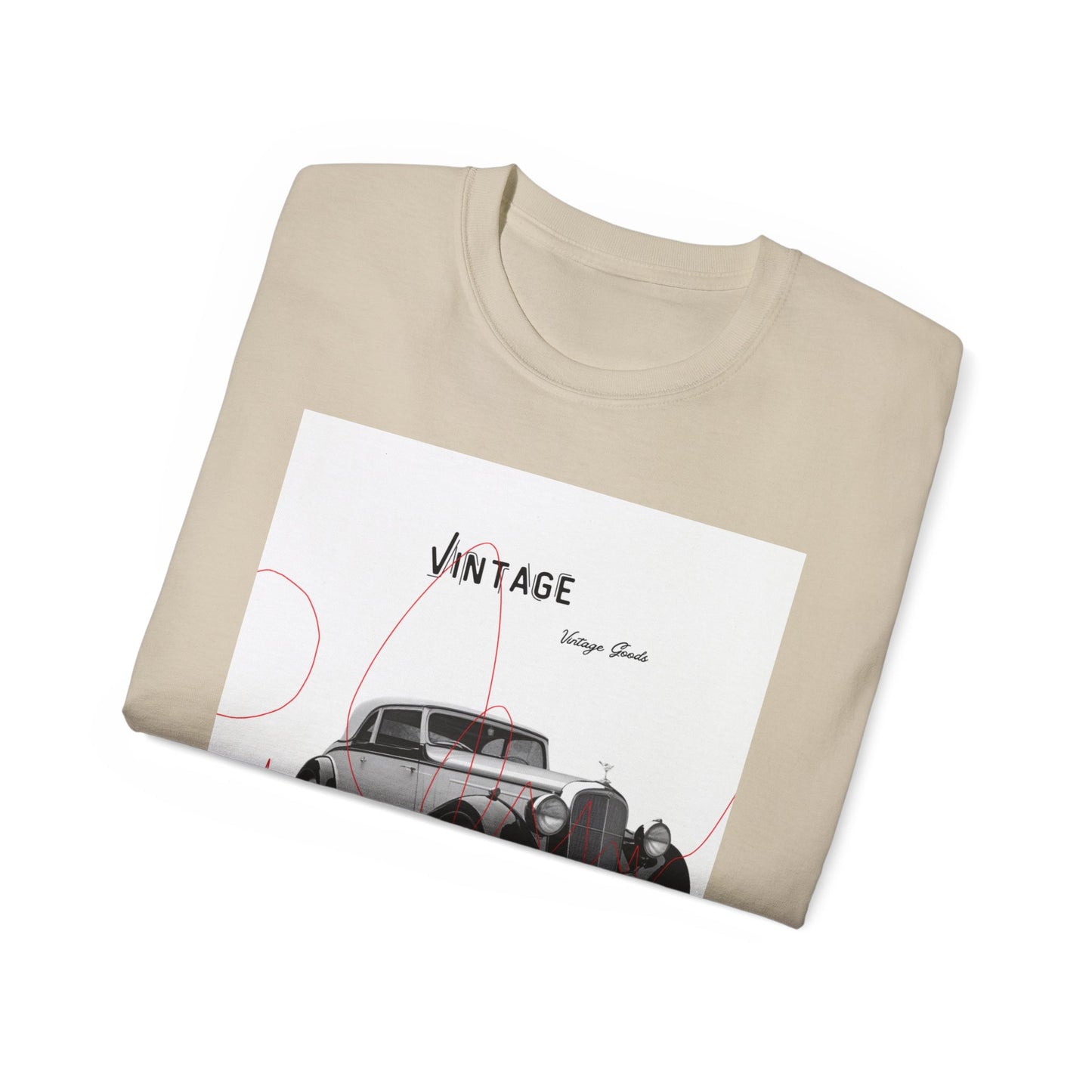Vintage T-Shirt Unisexe Voiture Vintage, Style Rétro pour Passionnés d'Automobile, Cadeau Parfait pour Papa, Vêtement Décontracté, Mode Estivale