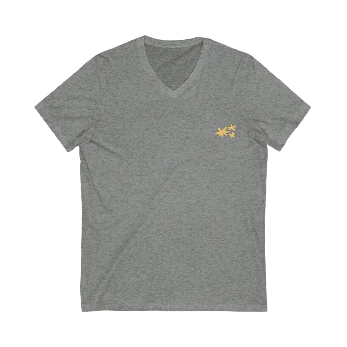 T-shirt Col V Inspirant, Vêtement Décontracté, T-shirt Graphique, Nouveau Jour, Motivation Quotidienne, Unisexe, Cadeau Parfait