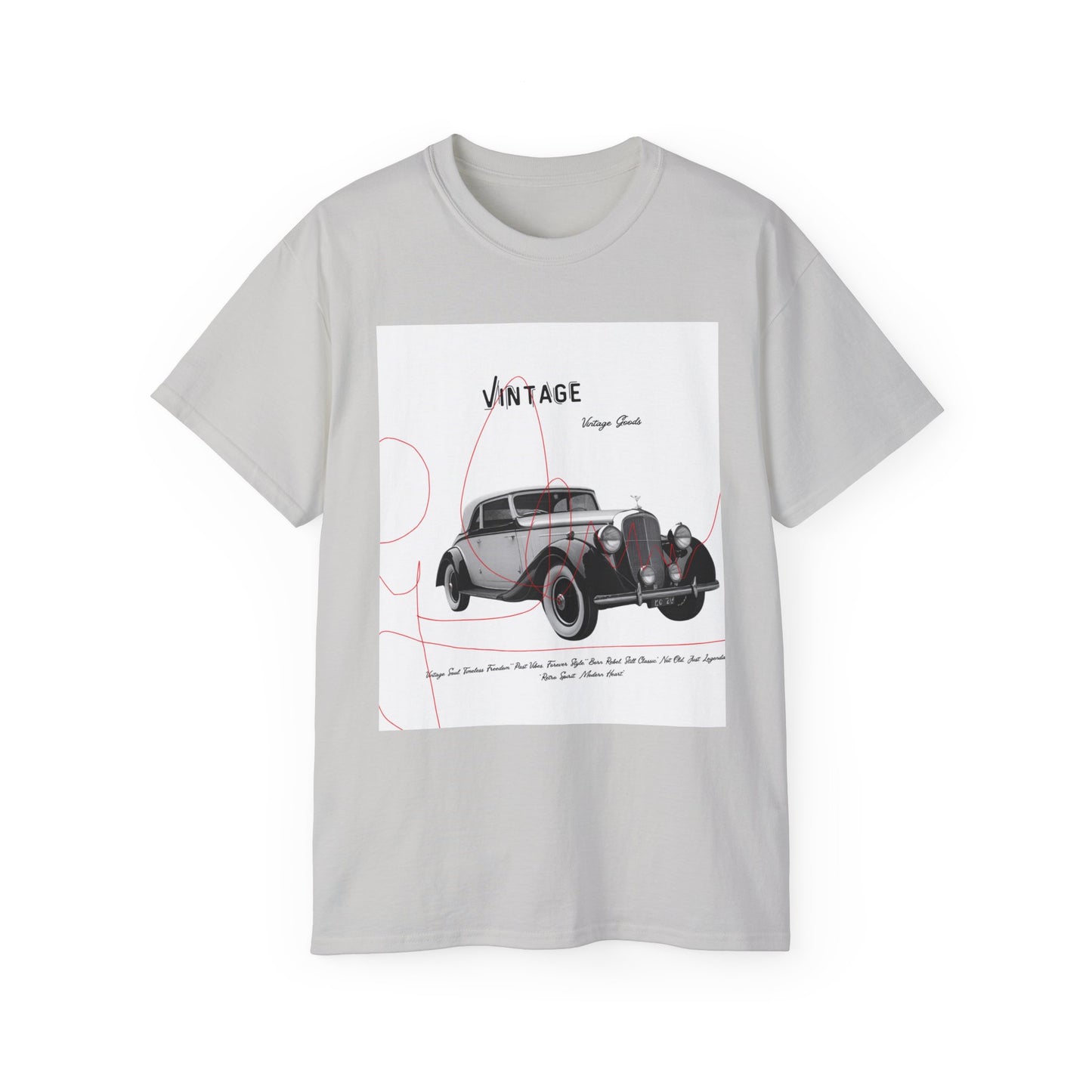 Vintage T-Shirt Unisexe Voiture Vintage, Style Rétro pour Passionnés d'Automobile, Cadeau Parfait pour Papa, Vêtement Décontracté, Mode Estivale