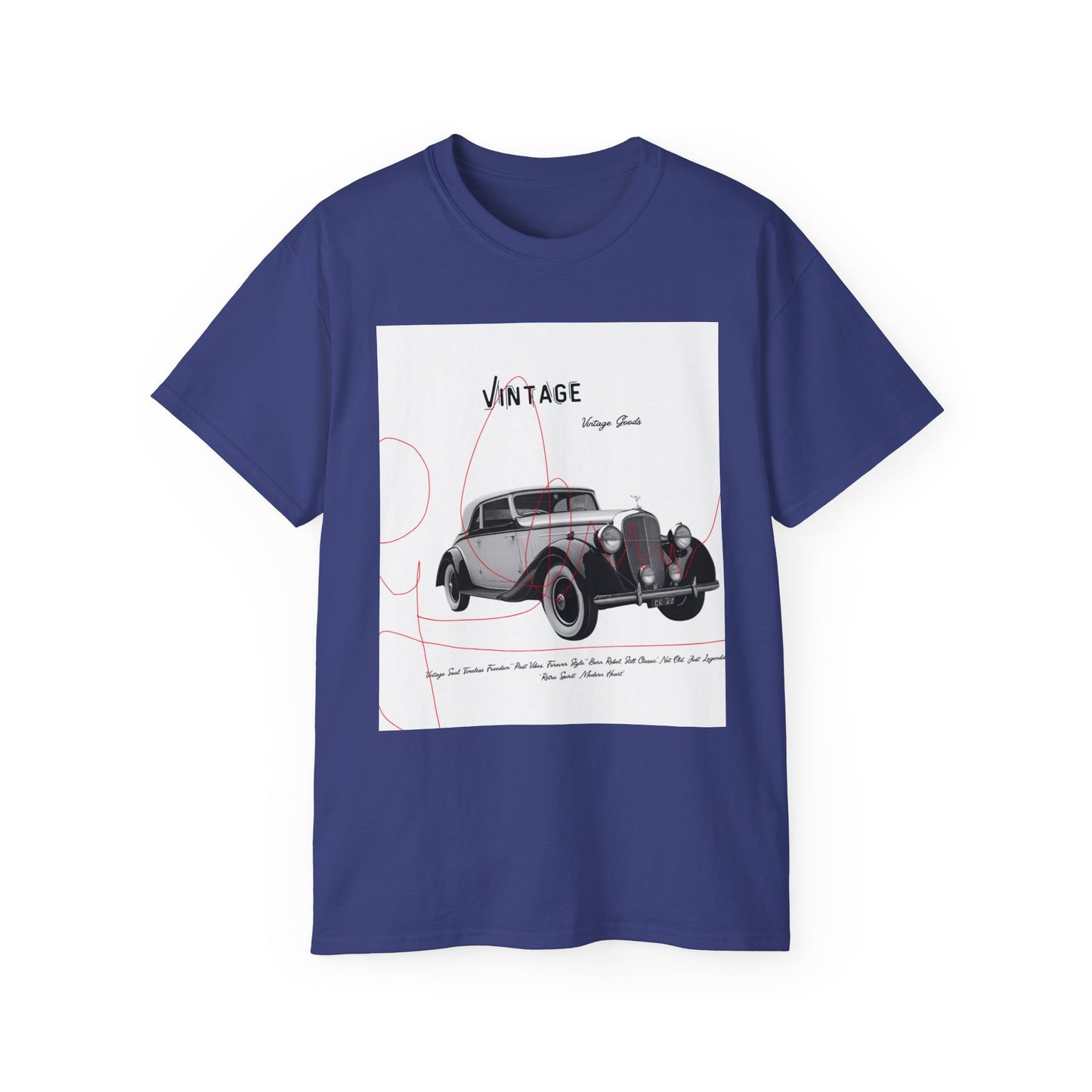 Vintage T-Shirt Unisexe Voiture Vintage, Style Rétro pour Passionnés d'Automobile, Cadeau Parfait pour Papa, Vêtement Décontracté, Mode Estivale