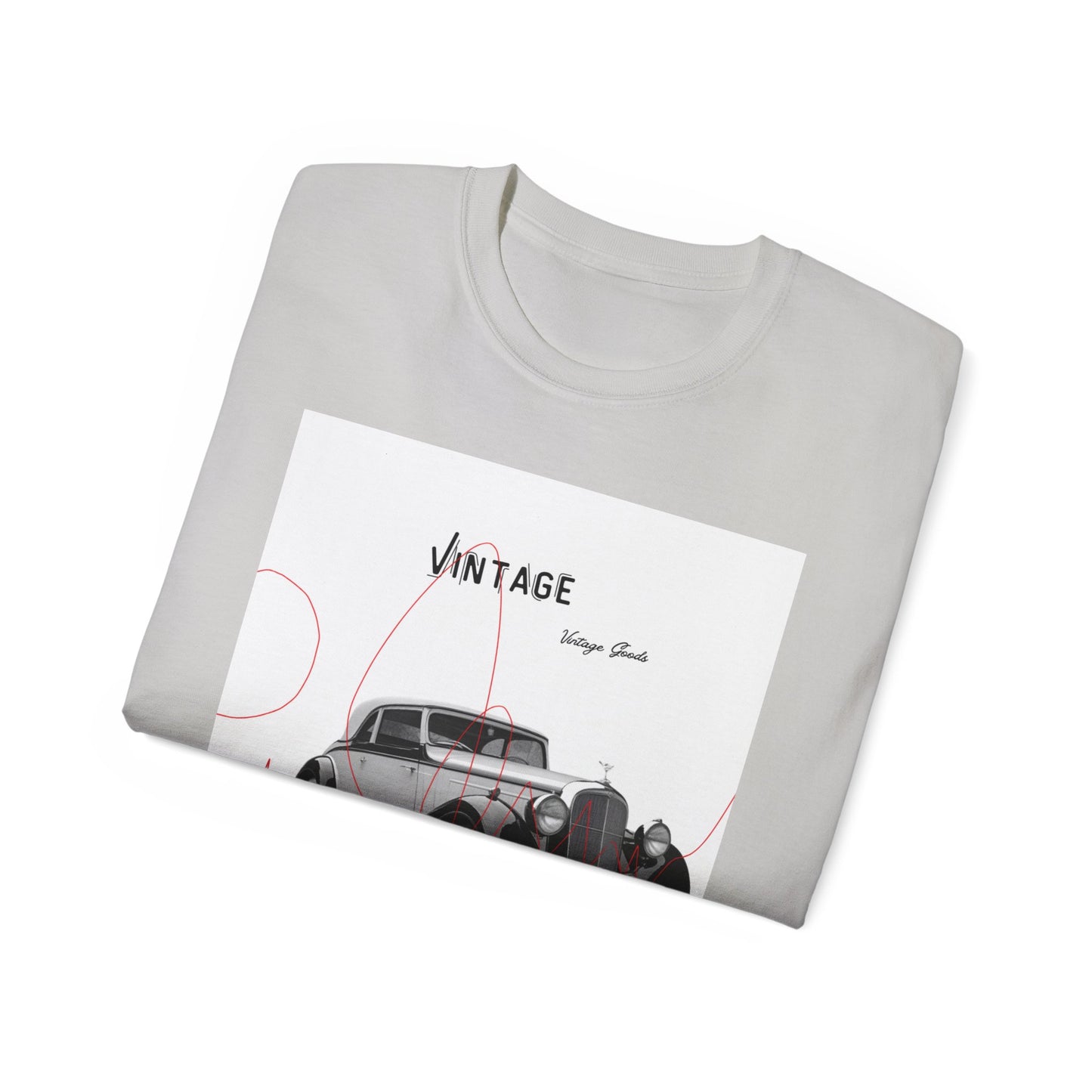 Vintage T-Shirt Unisexe Voiture Vintage, Style Rétro pour Passionnés d'Automobile, Cadeau Parfait pour Papa, Vêtement Décontracté, Mode Estivale