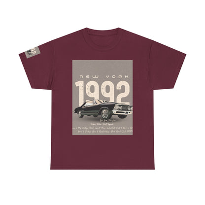 T-Shirt Unisexe en Coton Épais, Vêtement Décontracté Confortable, Cadeau d'Anniversaire, Style Relaxé, Tissu de Qualité