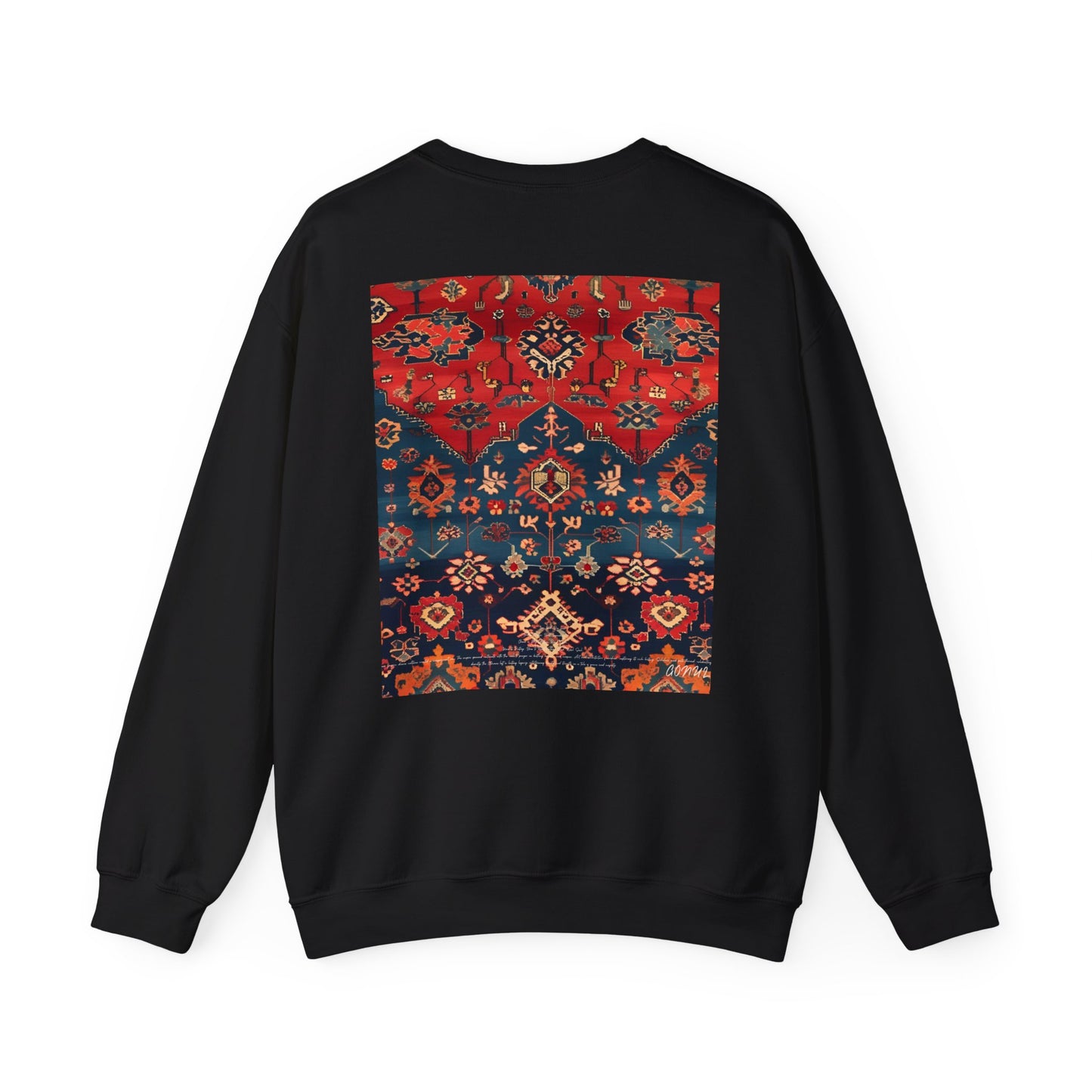 Sweat-shirt Col Rond d'Inspiration Bohème – Style Vintage Confortable, Superposition Unisexe, Mode Automne, Parfait pour les Sorties Décontractées, Cadeau pour les Amateurs d'Art