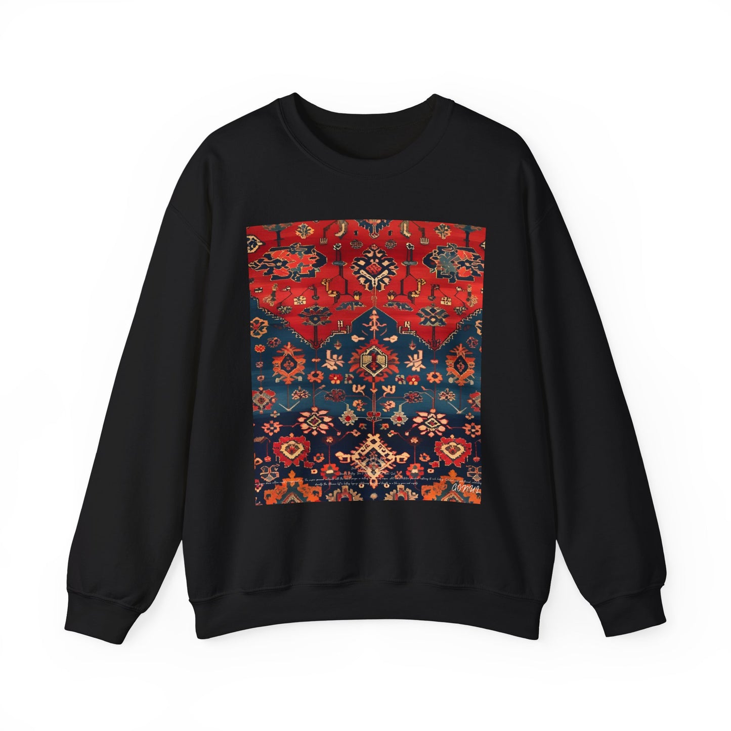 Sweat-shirt Col Rond d'Inspiration Bohème – Style Vintage Confortable, Superposition Unisexe, Mode Automne, Parfait pour les Sorties Décontractées, Cadeau pour les Amateurs d'Art