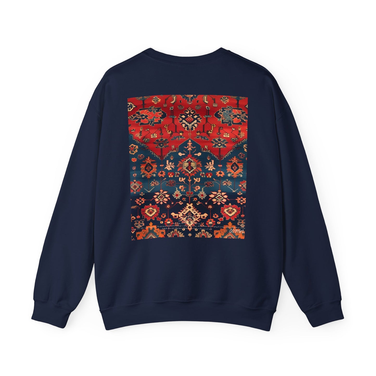 Sweat-shirt Col Rond d'Inspiration Bohème – Style Vintage Confortable, Superposition Unisexe, Mode Automne, Parfait pour les Sorties Décontractées, Cadeau pour les Amateurs d'Art