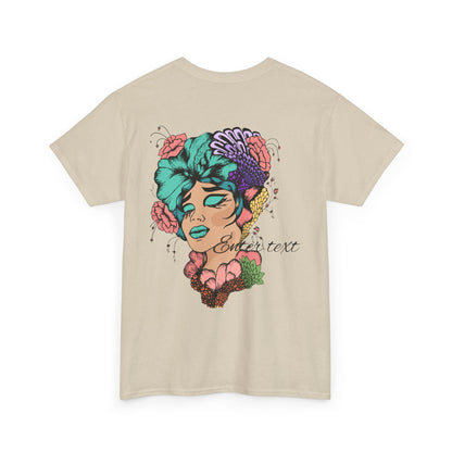 Floral Art Unisex Tee - Boho Vibes, Gift for Her, Botanical T-shirt, Casual Wear, Fashion Statement Top, Unique Graphic Shirt