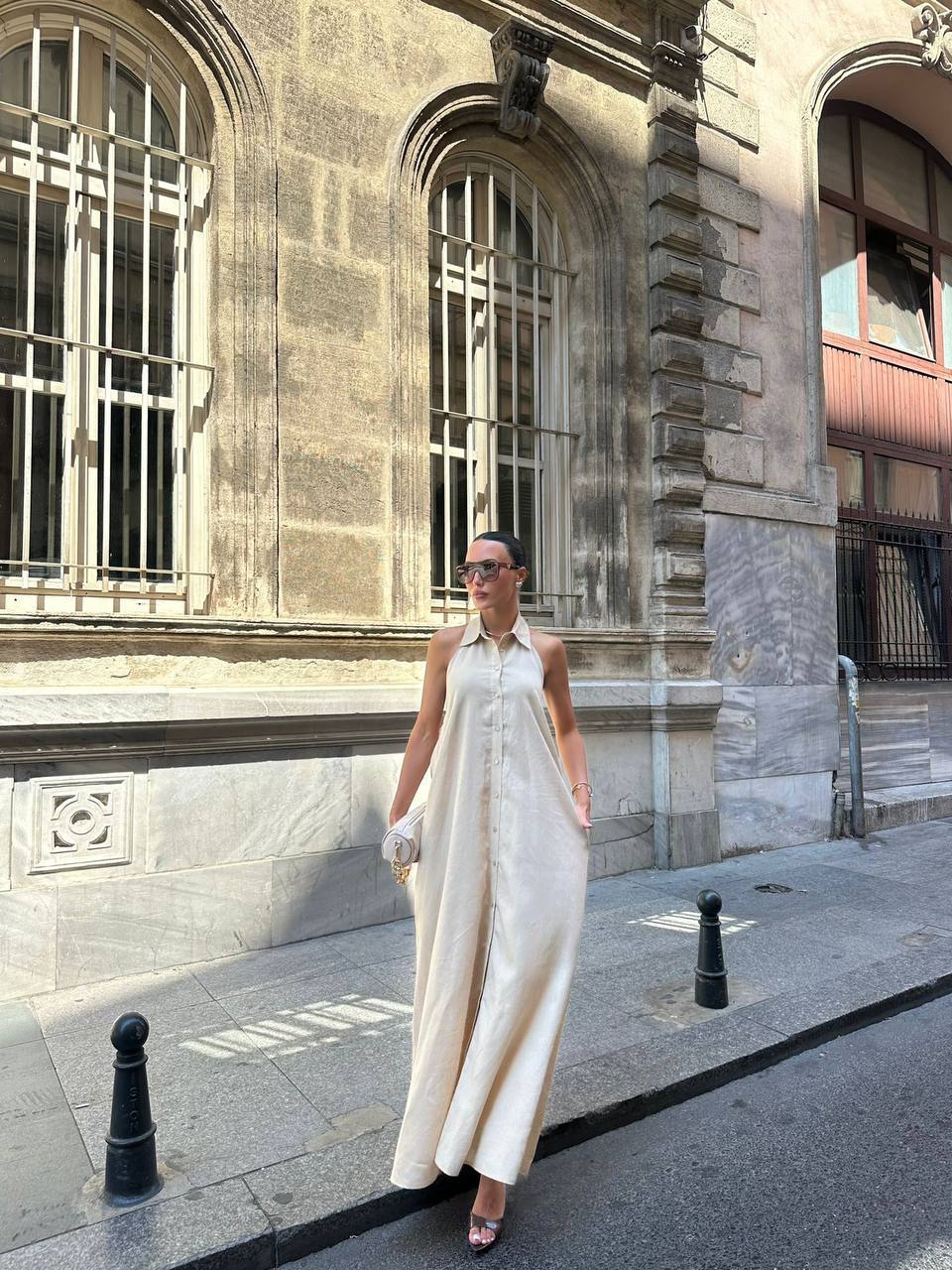 Robe Longue Dos Nu Élégante - Tailles S M L | 3 Couleurs Tendance