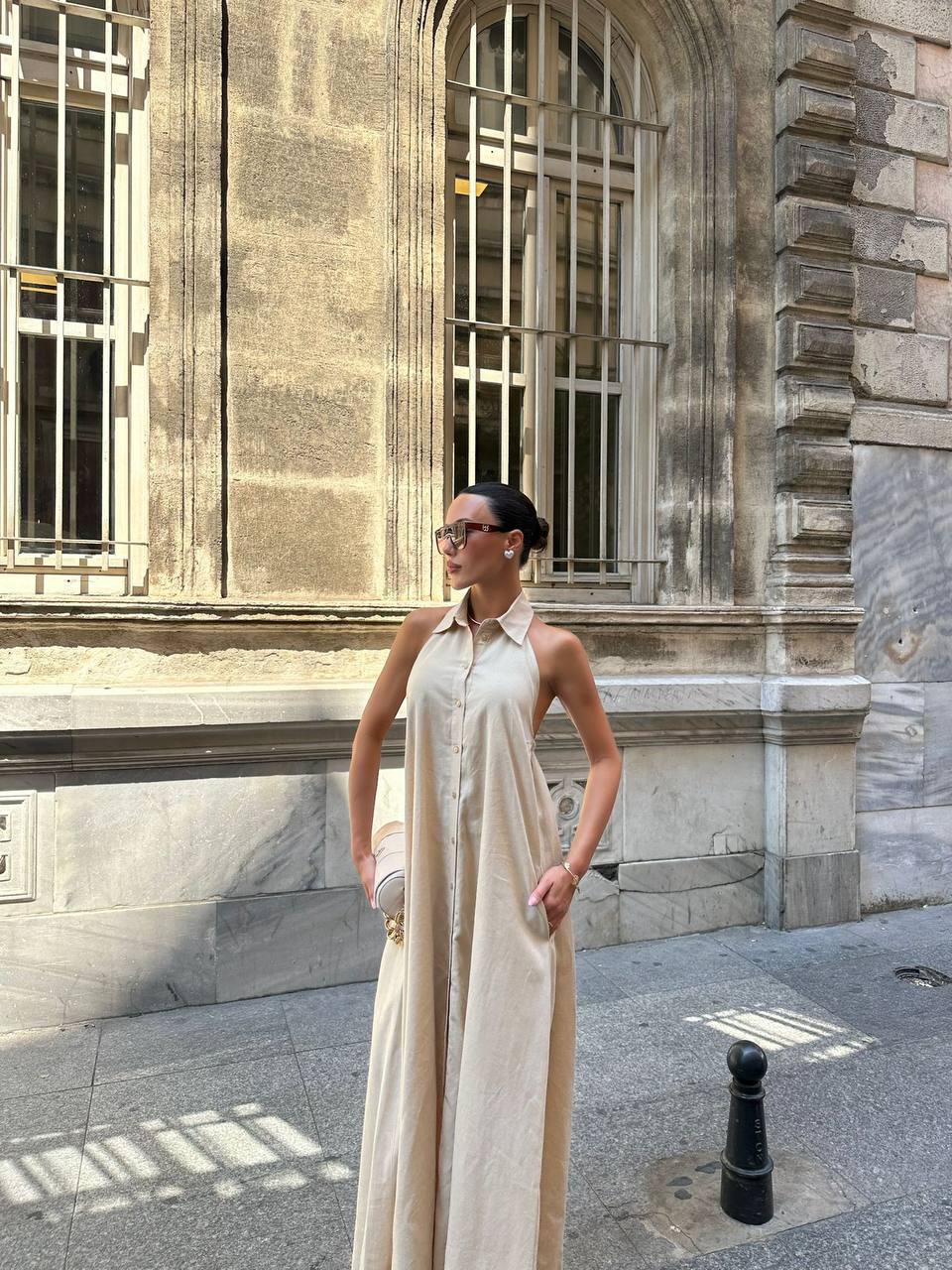 Robe Longue Dos Nu Élégante - Tailles S M L | 3 Couleurs Tendance