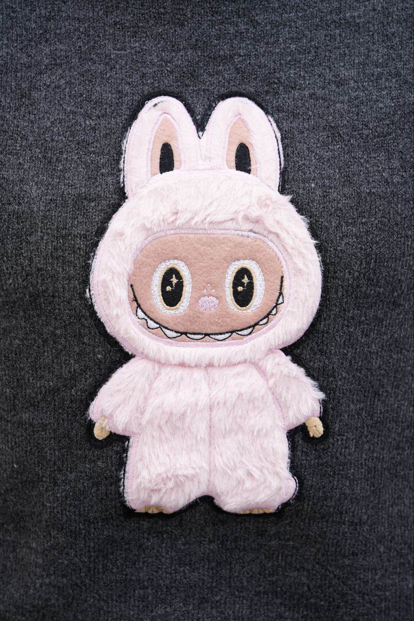 Pull Labubu Rose Kawaii - Sweat Femme Mignon Peluche Japonais