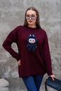 Pull Labubu Rose Kawaii - Sweat Femme Mignon Peluche Japonais