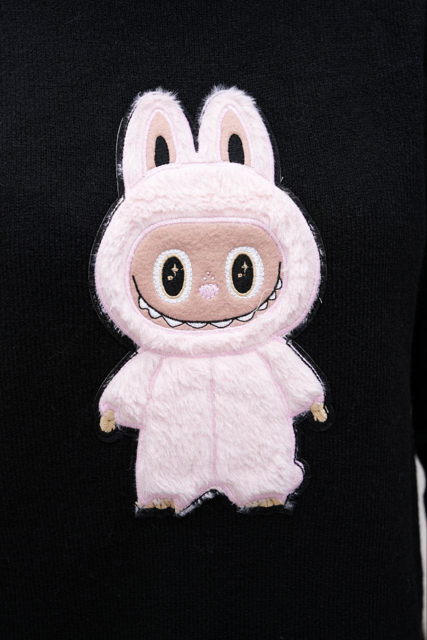 Pull Labubu Rose Kawaii - Sweat Femme Mignon Peluche Japonais