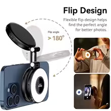 Selfie Light™ Pro - Anneau Lumineux LED Rechargeable avec Design Flip Rotatif 180°