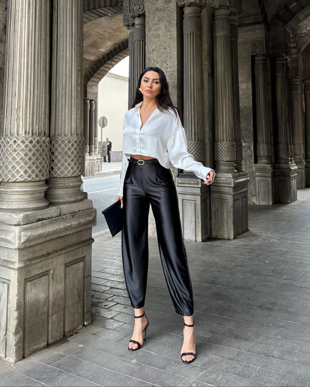 💎 PANTALON SATIN Femme - Luxe & Élégance